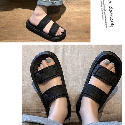 PINKMALL- SANDAL WANITA  SIMPLE KARET NYAMAN IMPORT CLOGS IMPORT ANTI LICIN