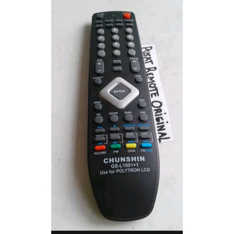 REMOTE REMOT TV LED LCD POLYTRON ORIGINAL CHUNSHIN