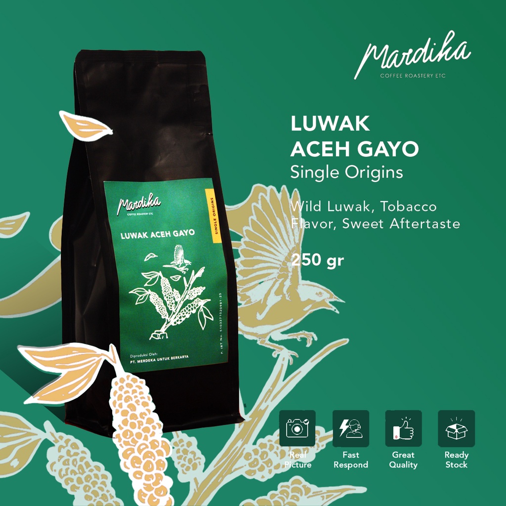 

LUWAK ACEH GAYO (250 gr) - Mardika Coffee Roastery