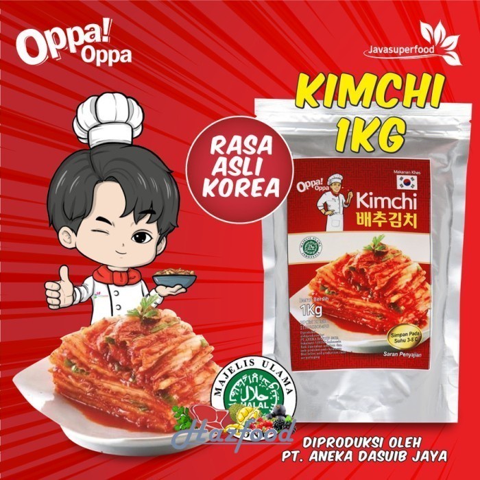 

KIMCHI Sawi Fresh / Kimchi Halal / Kimchi Korea 1KG - Makanan Korea