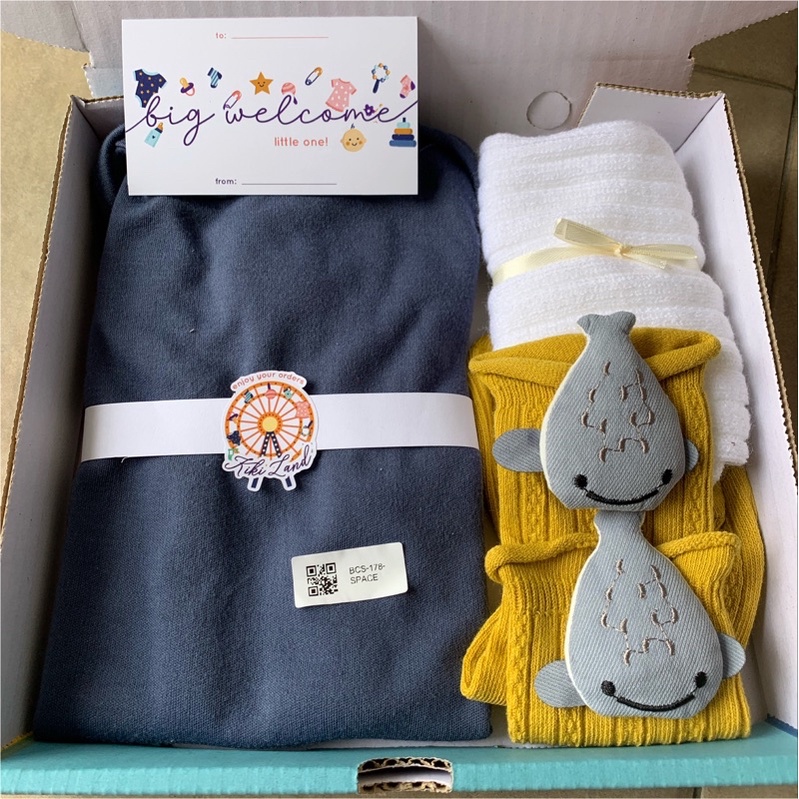 TERMURAH!Hampers parsel kado lahiran PREMIUM IMPORT murah newborn baby gift set baby gift box set pakaian bayi parsel kado lahiran perempun laki laki hadiah kelahiran bayi terlaris baju bayi murah kaos kaki bayi 3D import parsel lahiran bayi lengkap-Set 8