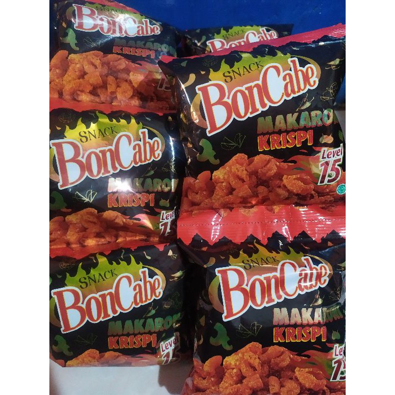 

makaroni bon cabe viral lev 15 & 10 kemasan 30gr