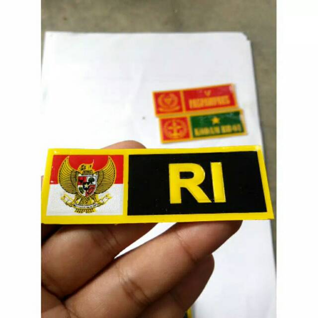Stiker Plat mobil motor RI garuda