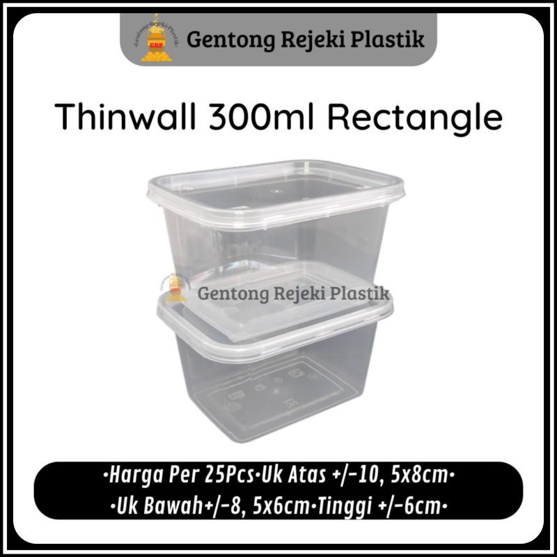 Thinwall Rec 300 Ml / Thinwall Rectangle 300 ml