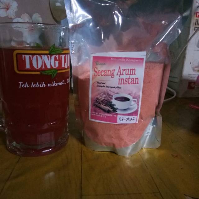 

bubuk Secang arum instan bisma plus gula