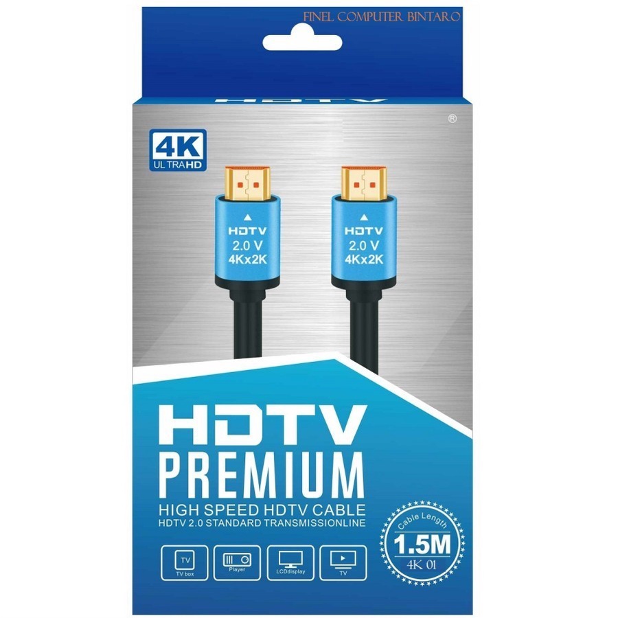 Kabel HDMI 1.5M XBT V.2.0 4K Gold Plated HD Cable HDMI 1.5 Meter