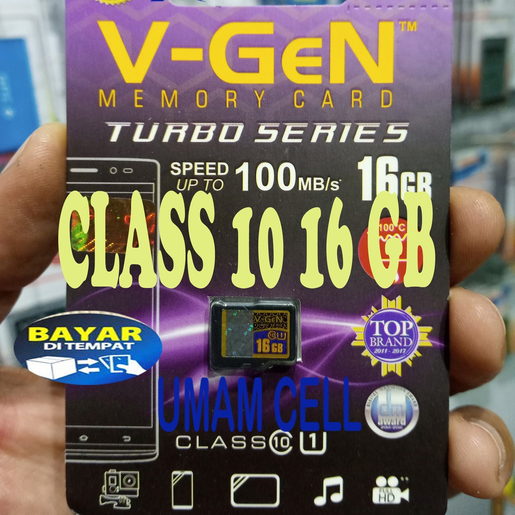 MEMORI  V GEN 16 GB ORIGINAL CLASS 10 TURBO SERIES