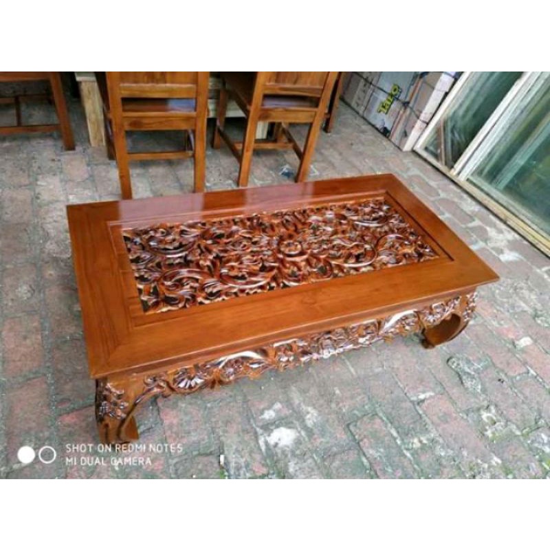 MEJA KETAPANG JATI MEJA LESEHAN 120/80