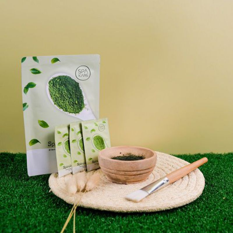 [TERBAIK TERLARIS] Spakare Spirulina Mask - New Product - Masker Spirulina Terbaru Tiens - Premium