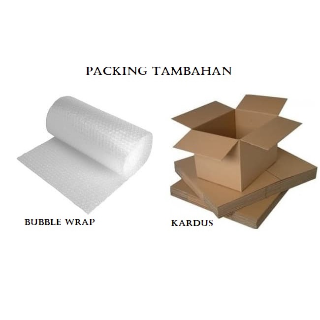 

Packing Tambahan BUBBLE WRAP & KARDUS Agar Lebih Aman