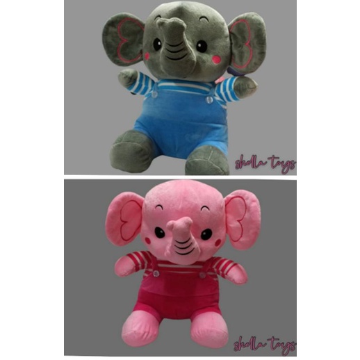 BONEKA GAJAH PAKE BAJU UKURAN  XL BAHAN YELVO