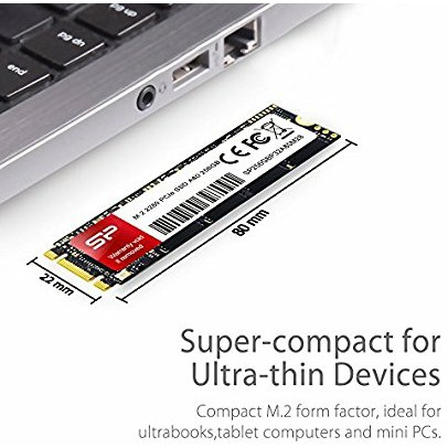 DIJAMIN BERKUALITAS  Silicon Power SP SSD M2/M.2 2280 256GB PCIe Gen 3x2 P32A80 NVMe 1.2