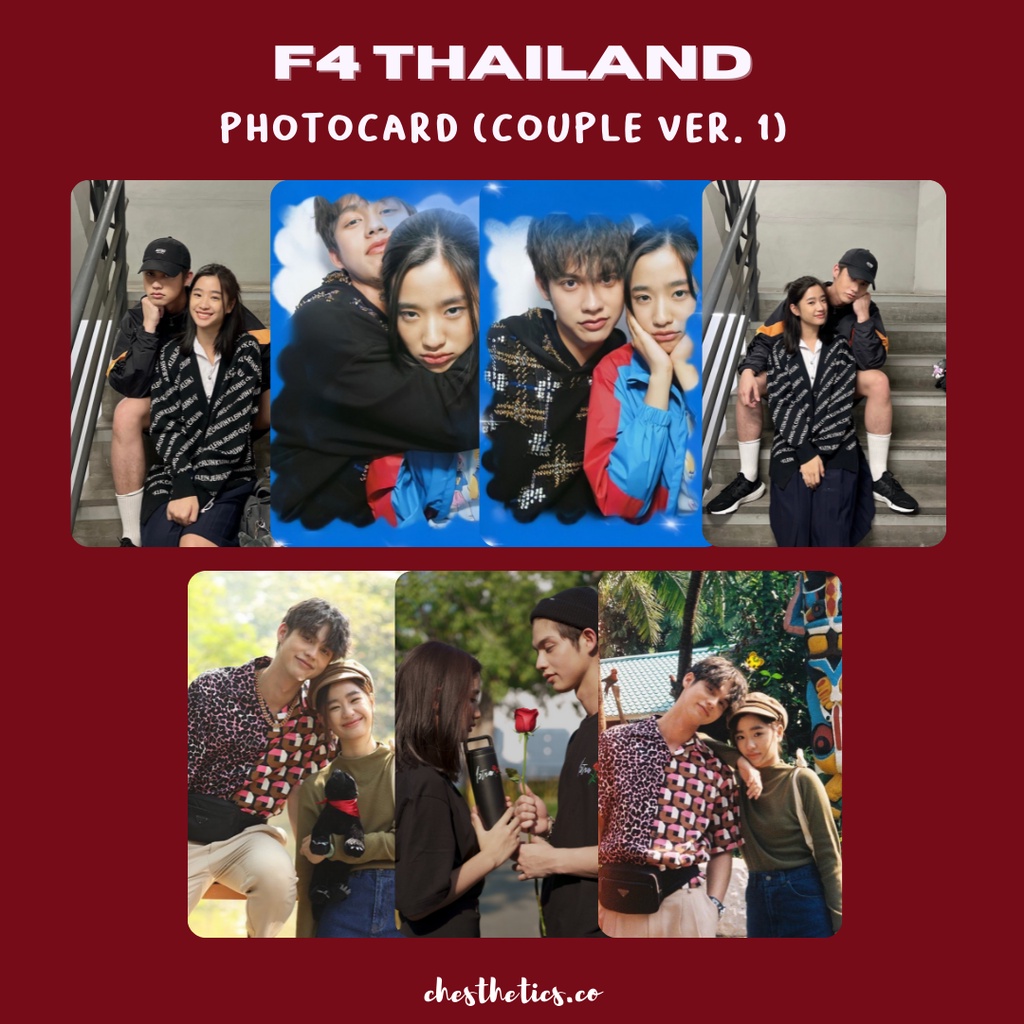 F4 Thailand Thai Drama Photocard Ver. 2 Aktor Bright Win Tu Nani Dew Prim