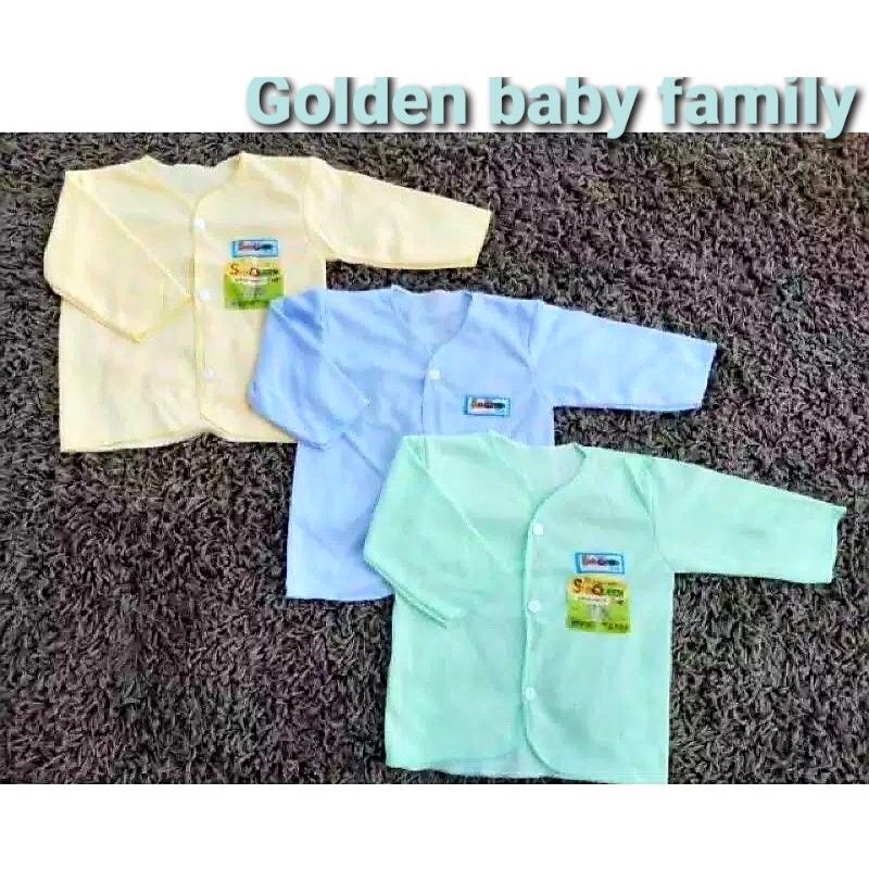 baju panjang bayi bagus warna polos tebal dan adem