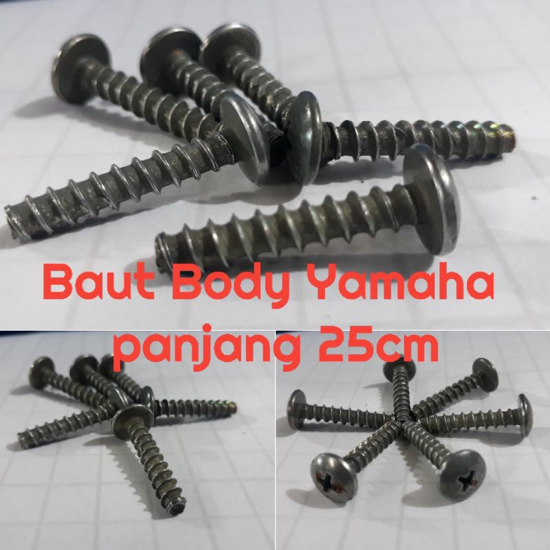 baut body yamaha panjang baut body nmax