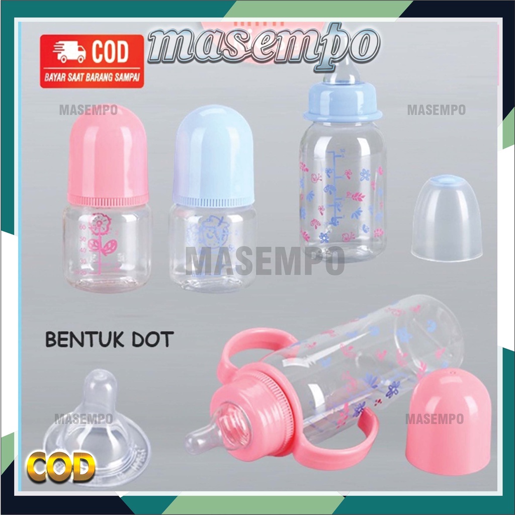 Botol Susu Bayi Standard Dot Gepeng @60ml @125ml @250ml BPA FREE