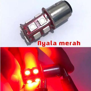 Bohlam Stop Belakang Led Super Terang Warna Merah Biru Putih Universal