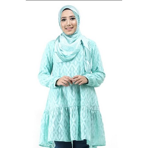 Tunik elzatta motif bahan chiffon tunik megumi