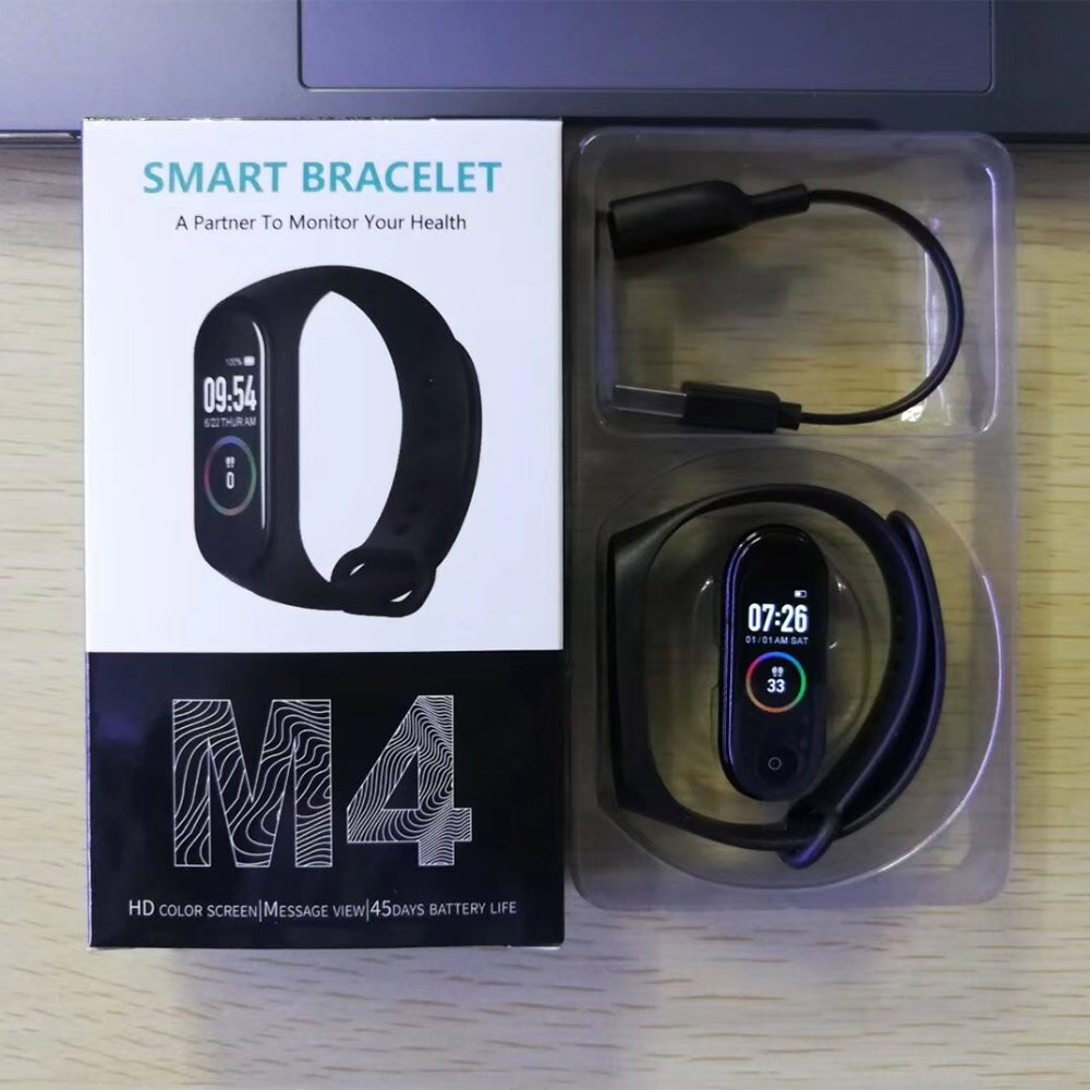 [COD] Smartband  Gelang Cerdas Untuk Fitness Menghitung Kalori l M4 Black Bluetooth ANTI AIR