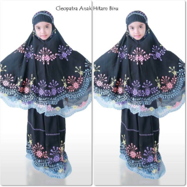 MUKENA ANAK CLEOPATRA BIRU