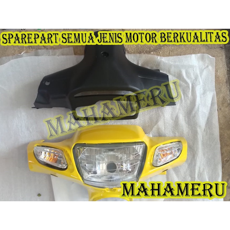 BATOK KEPALA YAMAHA FIZR FIZ-R F1ZR KUNING OREN ORANGE PLUS LAMPU DEPAN SEIN