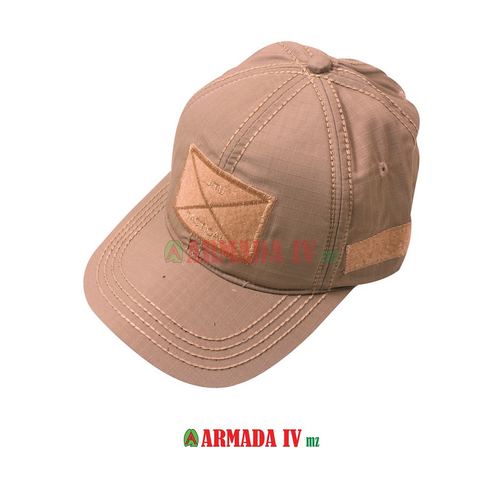 Topi Tactical Velcro Krem Khaki Ripstop