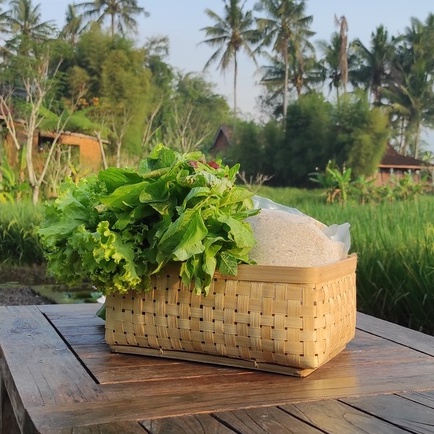 Kotak Bambu Mini/Wadah Buah Bamboo