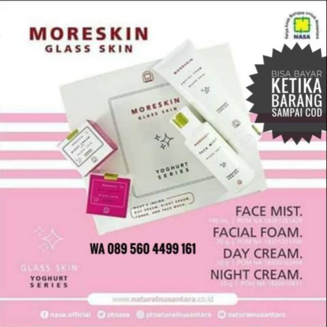 Moreskin glass skin