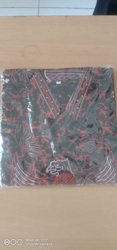 Baju Kemeja Batik Lengan Pendek Garuda Slimfit Jumbo Anak Muda Pria Kekinian Terbaru Keren