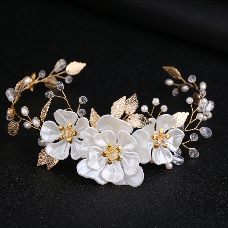 Headpiece mahkota 【20】bunga bunga cantik