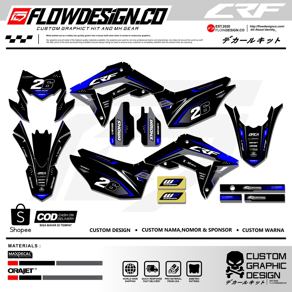 DECAL STICKER CRF 150L (CUSTOM DESIGN)