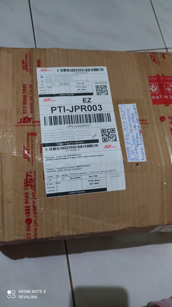 Toples Sunrise 1l Tipe 3107 Toples Plastik Toples Idul Fitri