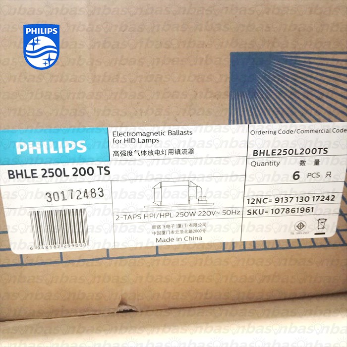 PHILIPS BHLE 250L 200 - Ballast lampu HPI / HPL