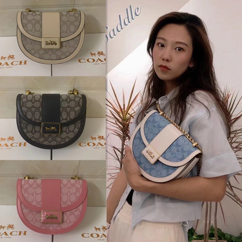 COACH c3464 tas messenger mode baru / tas bahu / tas persegi kecil sederhana dan serbaguna