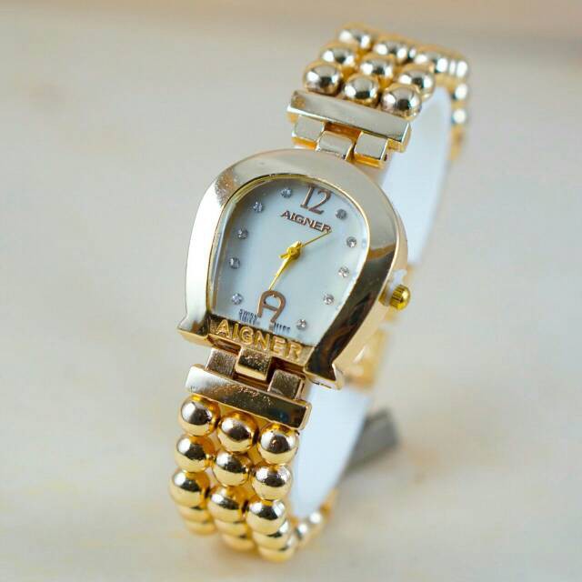 jam tangan wanita AIGNER tali rantai