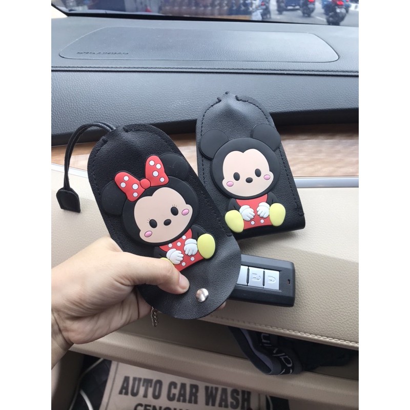 gantungan kunci mobil mickey minnie