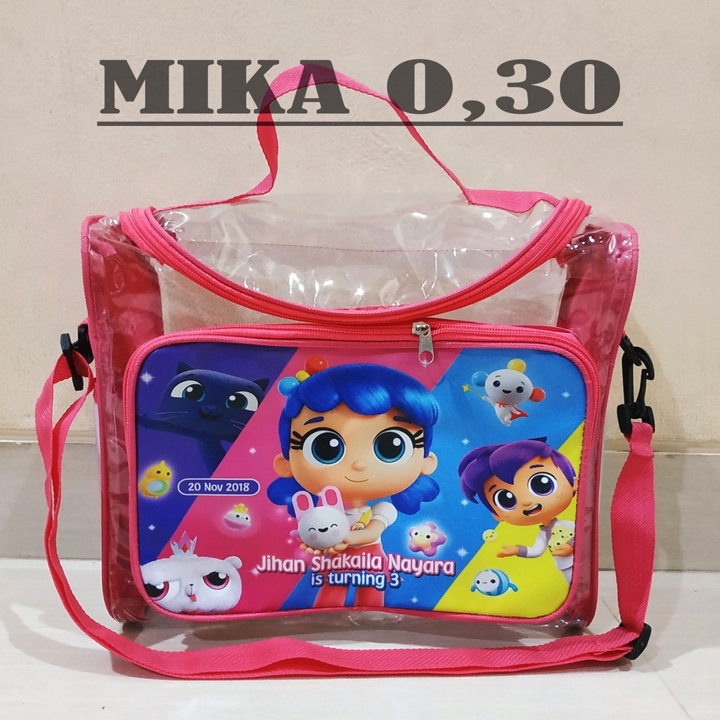

TAS SOUVENIR ULANG TAHUN / Tas Travel bag mika 0,3 / souvenir ultah / Goodiebag / tas ultah / Hampres
