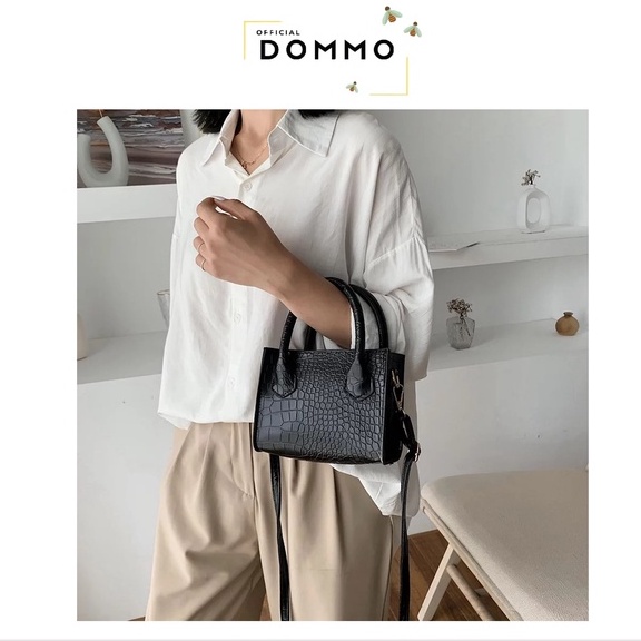 [LOKAL] DOMMO - D1496 TAS CLAUDIA Tas Selempang Wanita Casual Claudia Corean Style