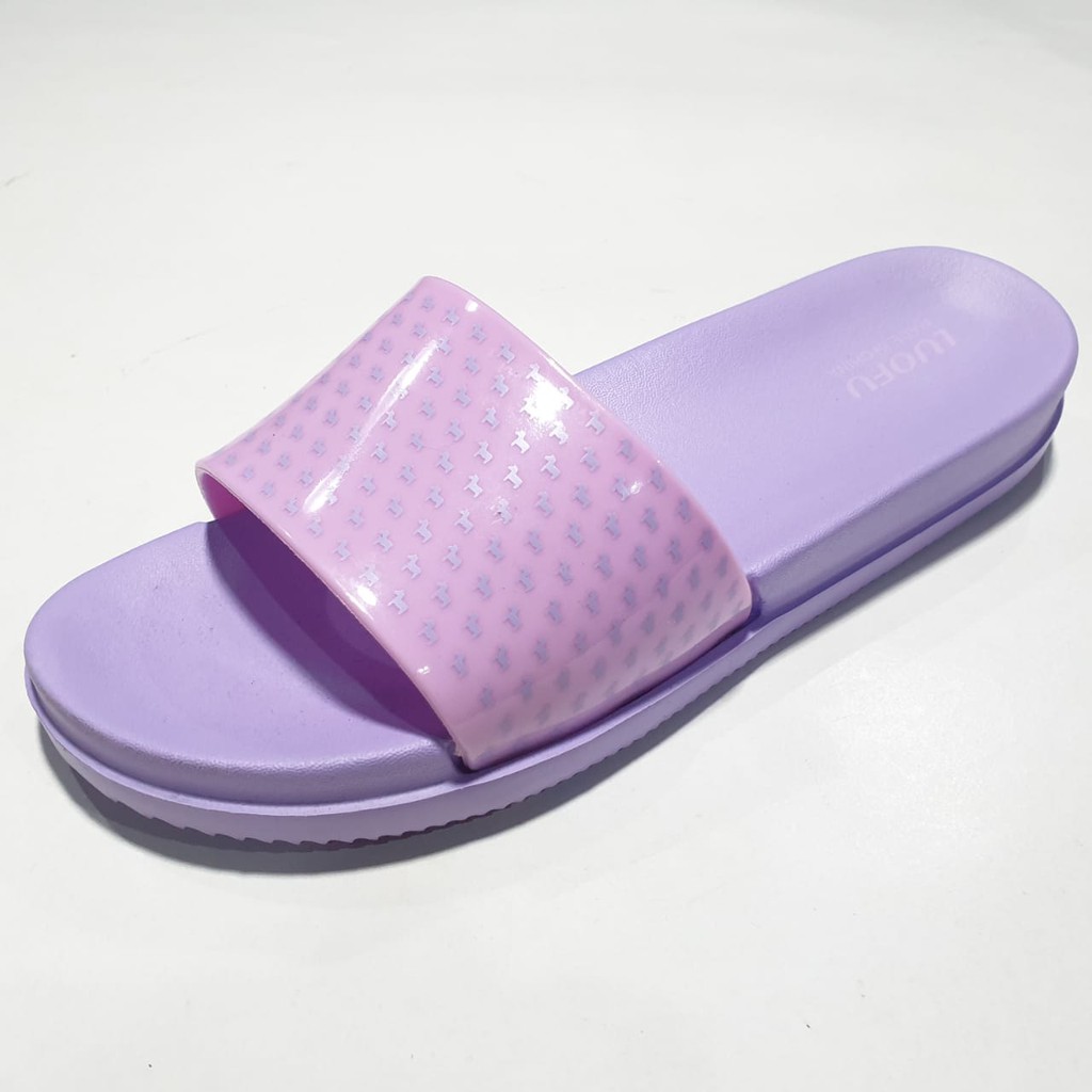 jelly sandal wanita slop luofu karet import E7159B08KS