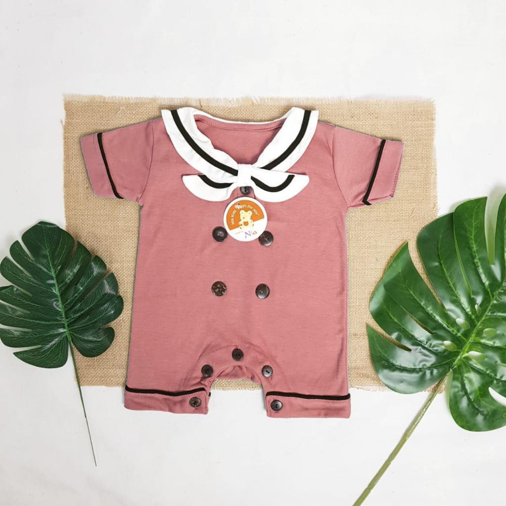 Baju Bayi Romper Sailor/Baju Romper Pendek Bayi