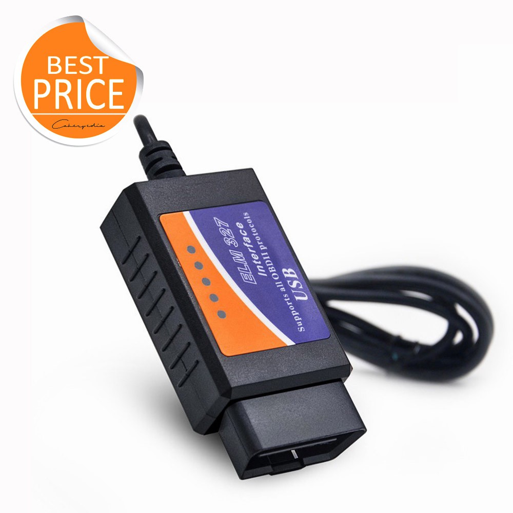 ELM327 OBD2 USB Scanner Car Diagnostic Scanner Mobil USB OBDII