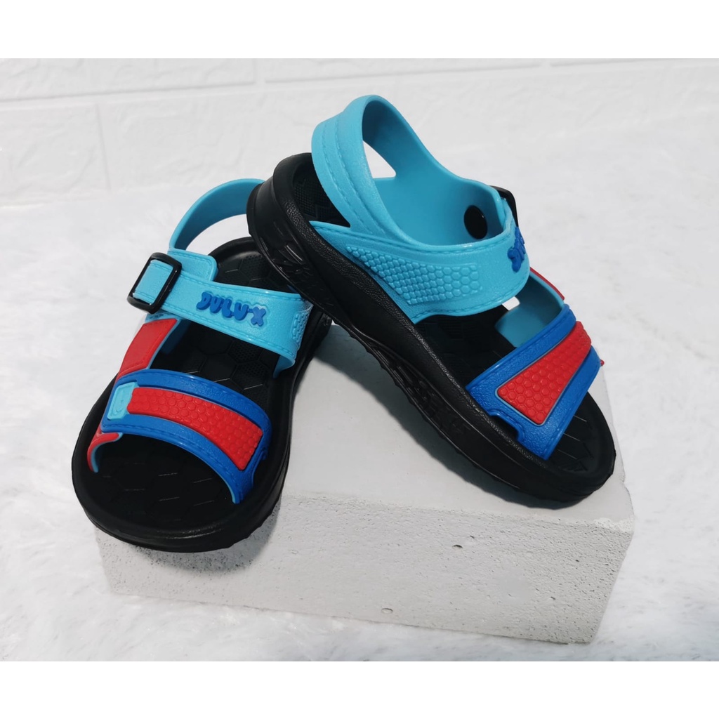 DX-388E Sandal Gunung Anak Laki Laki / Sandal Karet Anak Cowok Merek Dulux Size 20-25