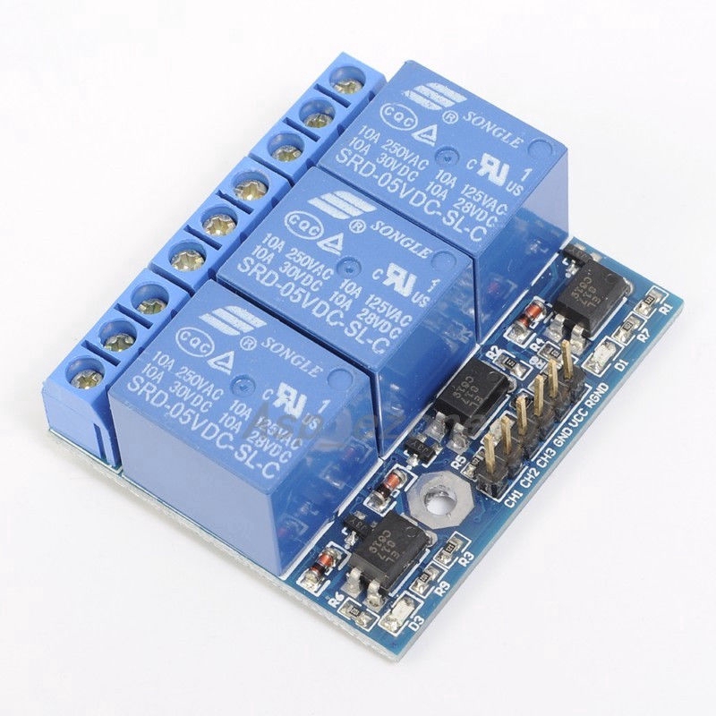 ✫〖ready to ship/COD〗✫ Modul Relay 3-Channel dengan Isolasi Optocoupler Isolation 3.3V 5V Signal