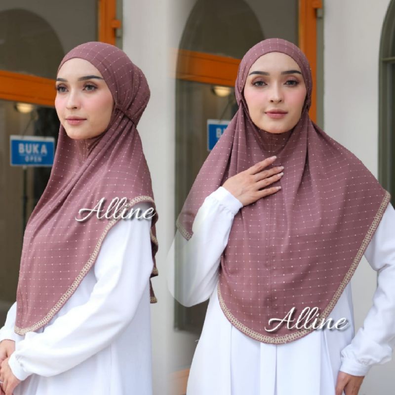 𝗦𝗛𝗘𝗟𝗢𝗩𝗘𝗦𝗛𝗢𝗣𝗣 - ALLINE KHIMAR BERGO AYRINE JILBAB MARYAM TALI BORDIR LIST SULAM RUBY PREMIUM ORIGINAL