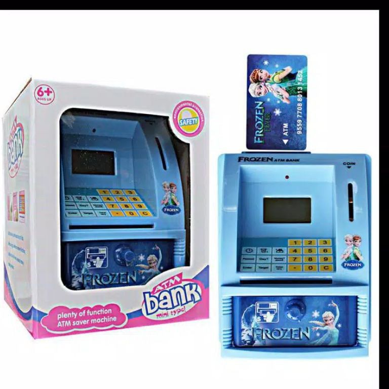 Mainan ATM bank Frozen / celengan atm Bank