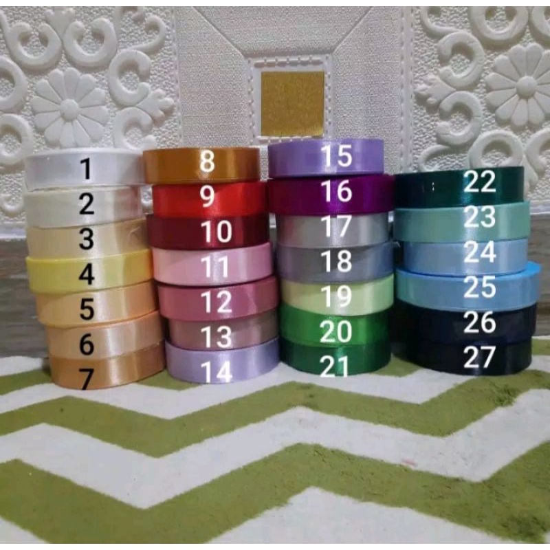 Pita Satin 1 inch 2,5cm/Per 1 roll