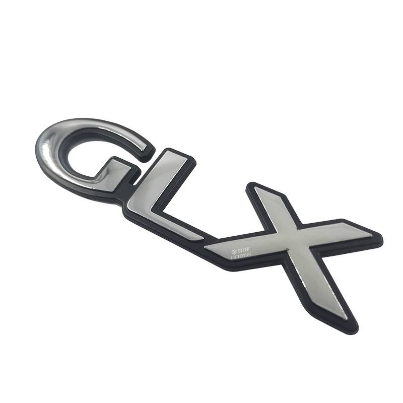 1x ABS GLX Letter Mobil Auto Rear Emblem Badge Sticker Decal Pengganti GLX