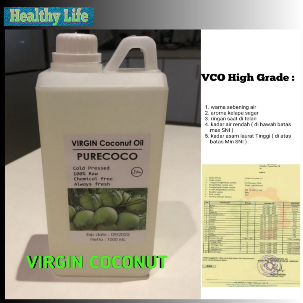 

1liter VIRGIN COCONUT OIL/VCO/MINYAK KELAPA ASLI VCO VIRGIN COCONUT OIL KELAPA MINUMAN ALAMI