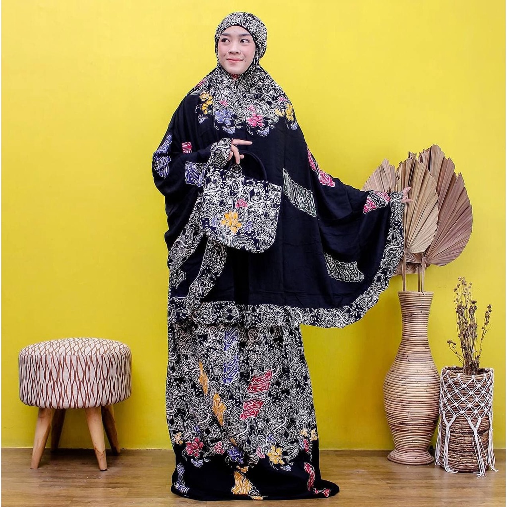 [BISA COD] MUKENA CAP PEKALONGAN MUKENA BATIK ABSTRAK MUKENA BATIK ASLI PEKALONGAN