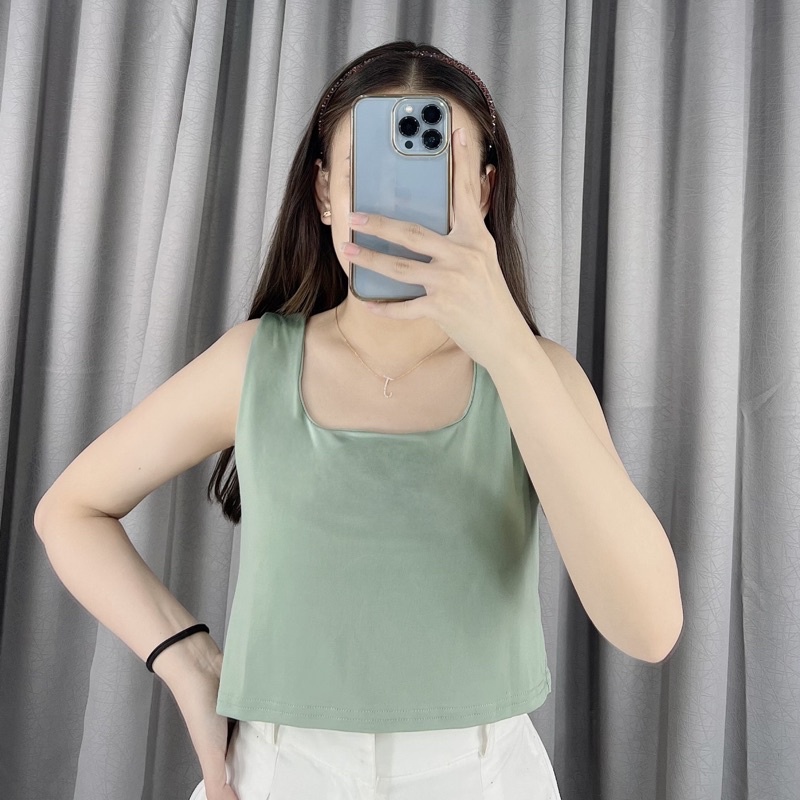 Tanktop Crop jersey 1740 | Tanktop crop | Korea crop tanktop